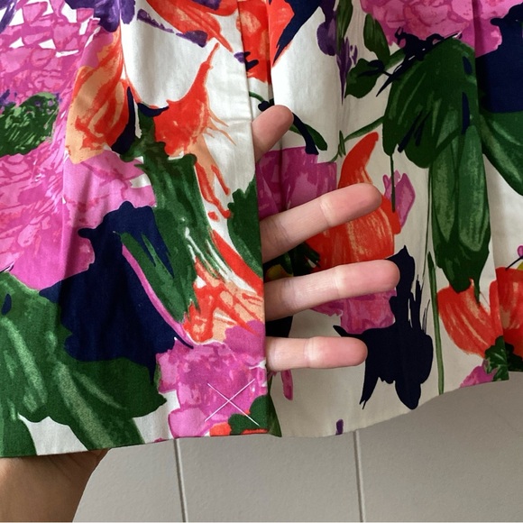 J.Crew Factory Colorful Floral Sheath Dress Size 8 - Picture 9 of 9